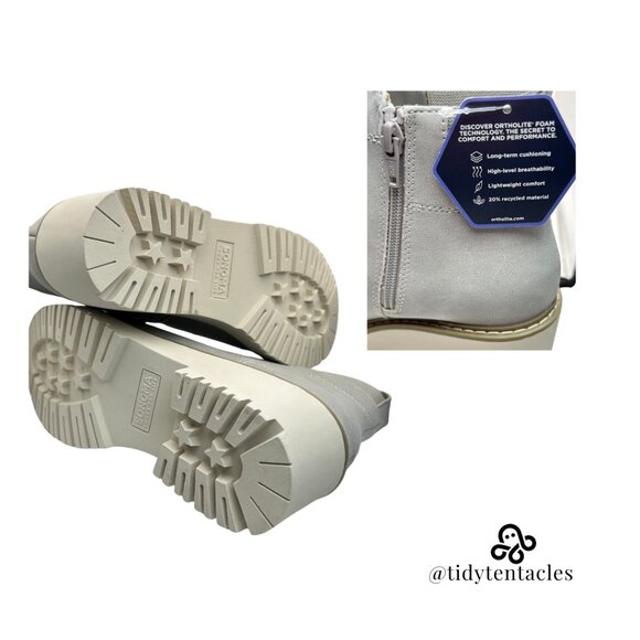 NEW Sonoma Goods For Life® Wedge Women's Ankle Boots Size 8 Grey - Picture 4 of 5